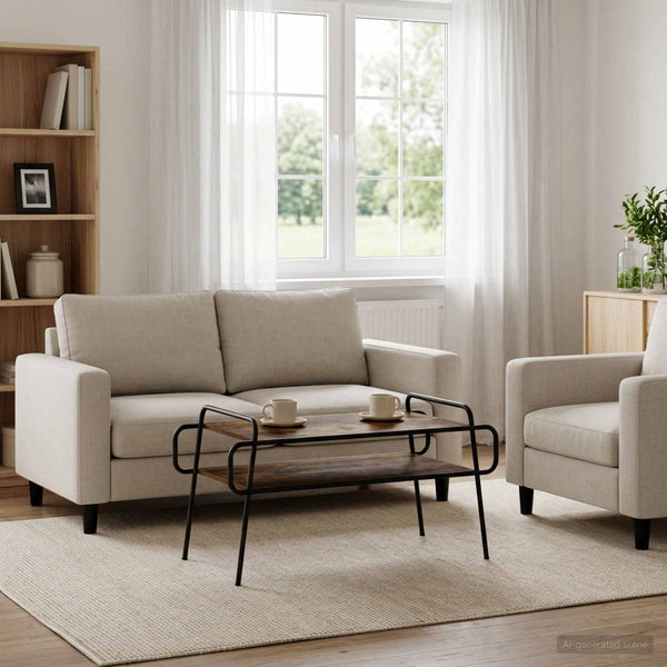 Sohvapöytä Savutammi 100 x 50 x 51 cm Tekninen puu