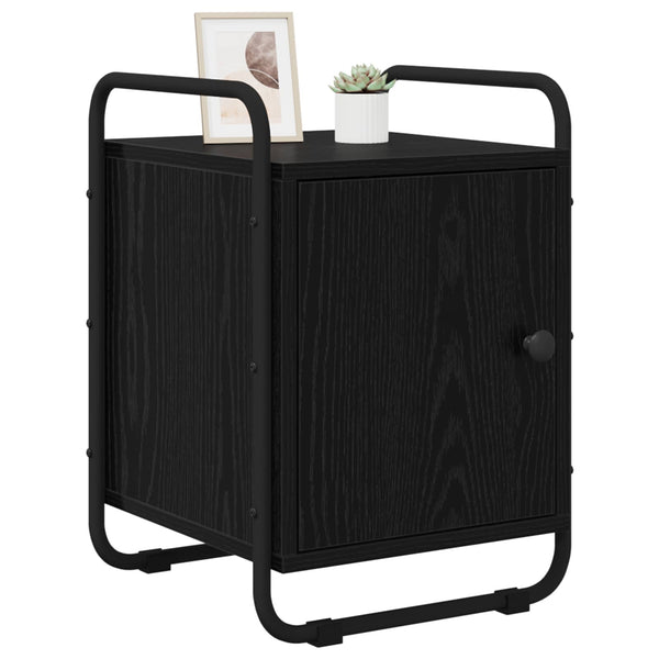 Yöpöytäkaappi Musta tammi 35 x 36,5 x 50 cm Tekninen puu