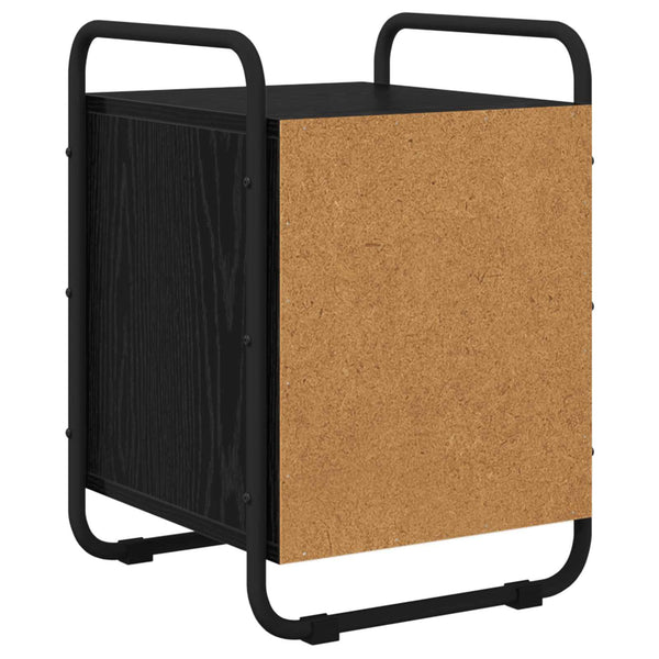Yöpöytäkaappi 2 kpl Musta tammi 35 x 36,5 x 50 cm Tekninen puu