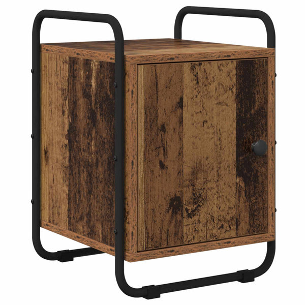 Yöpöytäkaappi 2 kpl Vanha puu 35 x 36,5 x 50 cm Tekninen puu