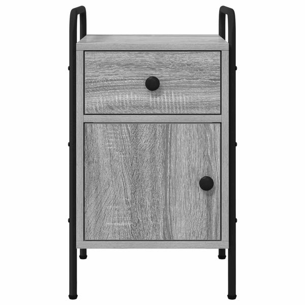 Yöpöytäkaappi 2 kpl Harmaa Sonoma 35 x 36,5 x 61 cm