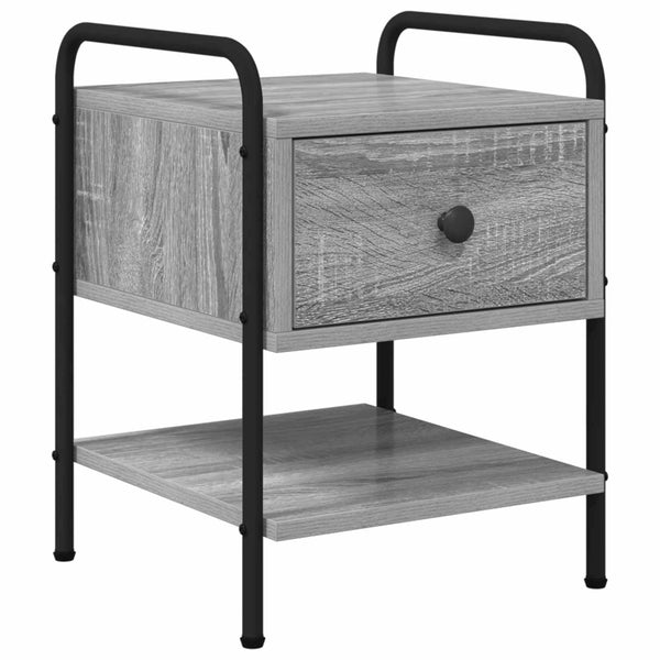Yöpöytäkaappi 2 kpl Harmaa Sonoma 35 x 36,5 x 47 cm