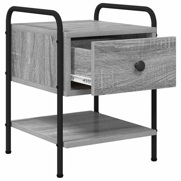 Yöpöytäkaappi 2 kpl Harmaa Sonoma 35 x 36,5 x 47 cm