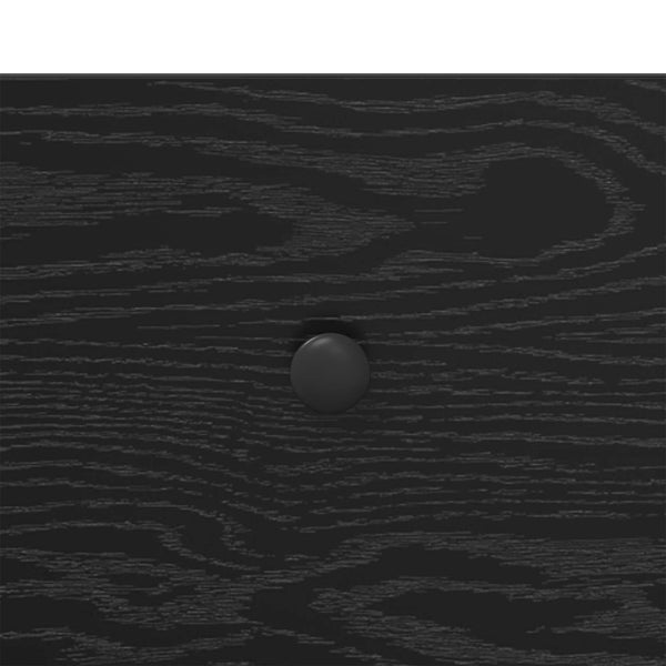 Yöpöytäkaappi 2 kpl Musta tammi Tekninen puu