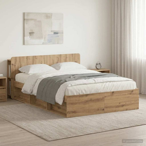 Sänkykehys varastolla Artisaanitammi 5FT King Size Tekninen puu