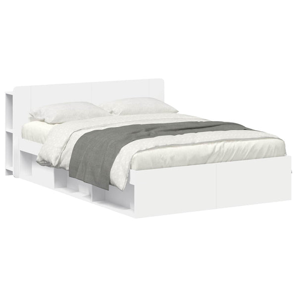 Sänkykehys varastolla valkoinen 5FT King Size Tekninen puu