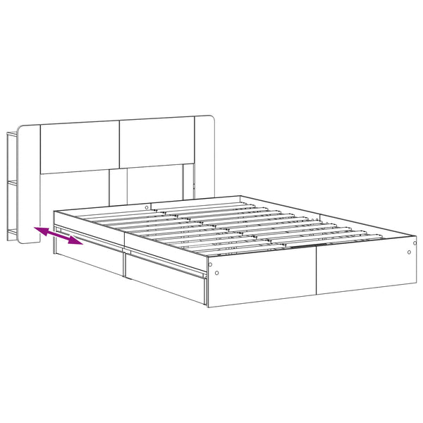 Sänkykehys varastolla Savutammi 4FT6 Double Tekninen puu