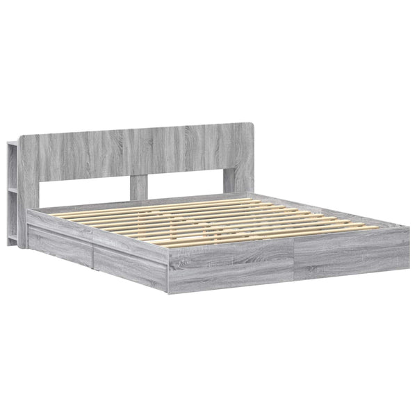 Sänkykehys varastolla Harmaa Sonoma 6FT Super King Size