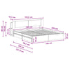Sänkykehys varastolla Harmaa Sonoma 6FT Super King Size