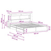 Sänkykehys varastolla Harmaa Sonoma 6FT Super King Size
