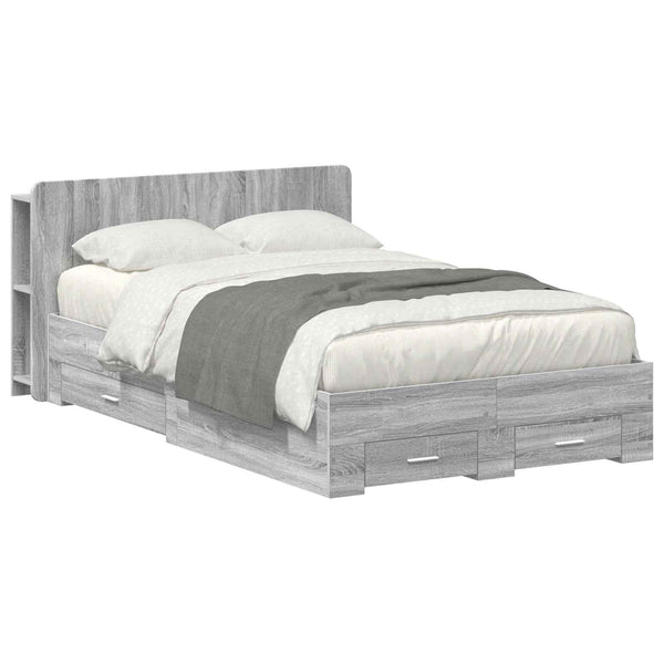 Sänkykehys varastolla päätyllä Harmaa Sonoma 4FT Small Double