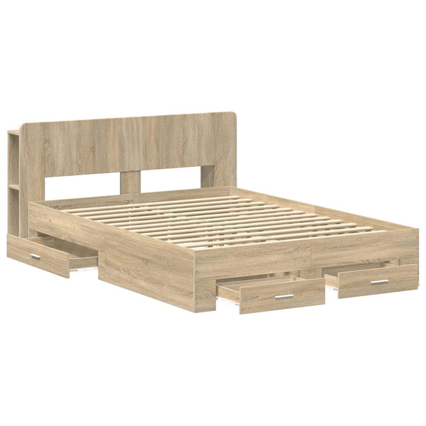 Sänkykehys varastolla Sonoma-tammi 5FT King Size Tekninen puu