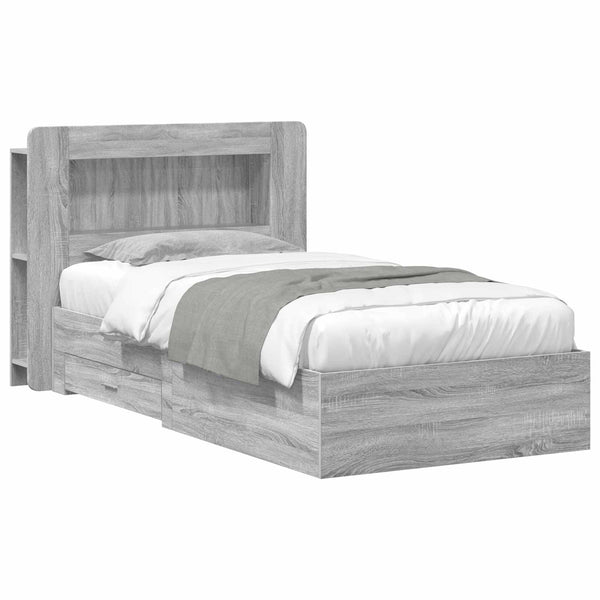 Sänkykehys varastolla Harmaa Sonoma 3FT Single Tekninen puu