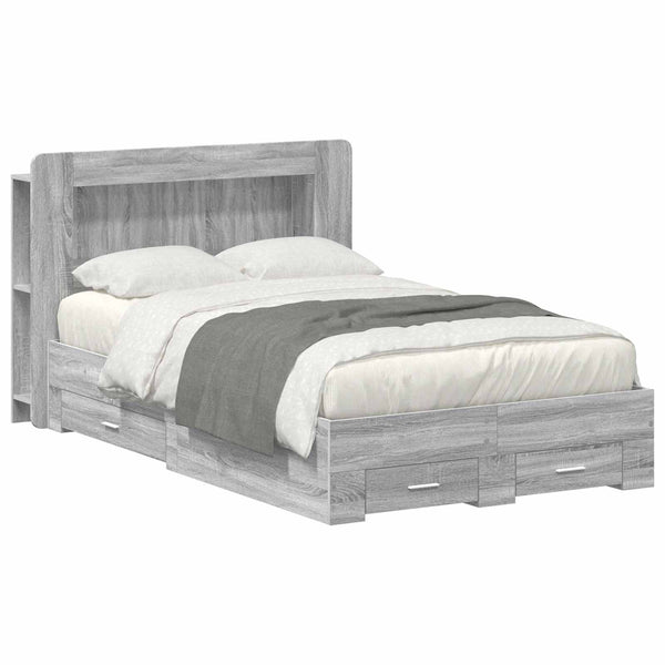 Sänkykehys varastolla päätyllä Harmaa Sonoma 4FT Small Double