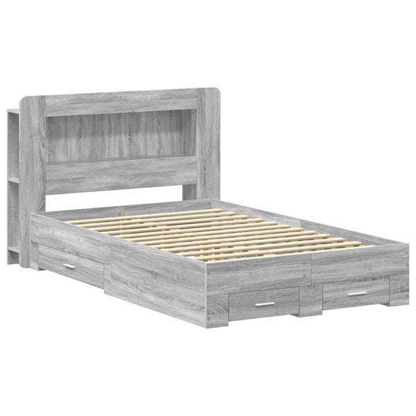 Sänkykehys varastolla päätyllä Harmaa Sonoma 4FT Small Double