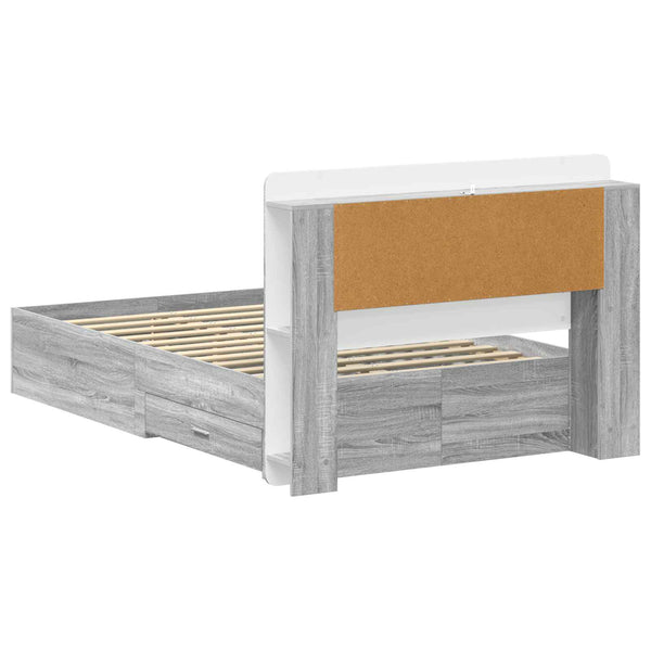 Sänkykehys varastolla päätyllä Harmaa Sonoma 4FT Small Double