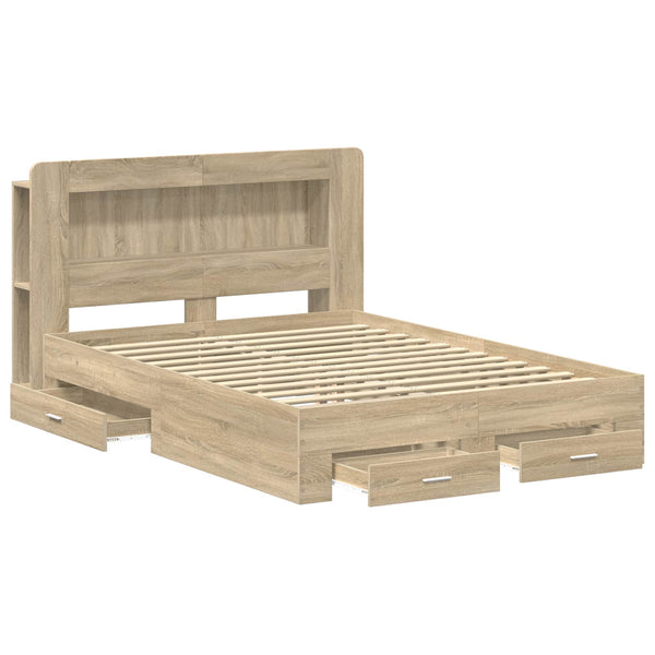 Sänkykehys varastolla Sonoma-tammi 5FT King Size Tekninen puu