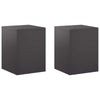 Kasviteline 2 pcs Musta 30 x 30 x 40 cm Teräs