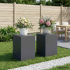 Kasviteline 2 pcs Antrasiitti 30 x 30 x 40 cm Galvanoitu teräs