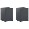 Kasviteline 2 pcs Antrasiitti 30 x 30 x 40 cm Galvanoitu teräs