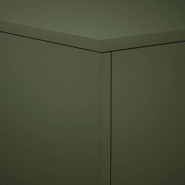 Kasviteline 2 pcs Oliivinvihreä 30 x 30 x 40 cm Teräs