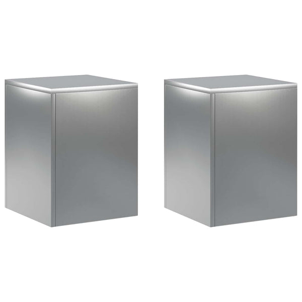 Kasviteline 2 pcs Hopea 30 x 30 x 40 cm Ruostumaton teräs