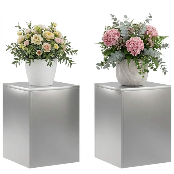 Kasviteline 2 pcs Hopea 30 x 30 x 40 cm Ruostumaton teräs