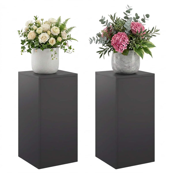 Kasviteline 2 pcs Musta 30 x 30 x 60 cm Teräs