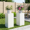 Kasviteline 2 pcs valkoinen 30 x 30 x 60 cm Teräs