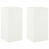 Kasviteline 2 pcs valkoinen 30 x 30 x 60 cm Teräs