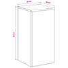 Kasviteline 2 pcs Oliivinvihreä 30 x 30 x 60 cm Teräs