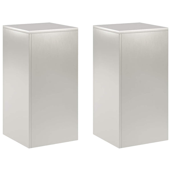 Kasviteline 2 pcs Hopea 30 x 30 x 60 cm Teräs