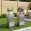 Kasviteline 2 pcs Hopea 30 x 30 x 60 cm Ruostumaton teräs