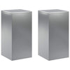 Kasviteline 2 pcs Hopea 30 x 30 x 60 cm Ruostumaton teräs