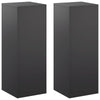 Kasviteline 2 pcs Musta 30 x 30 x 80 cm Teräs