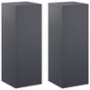 Kasviteline 2 pcs Antrasiitti 30 x 30 x 80 cm Galvanoitu teräs