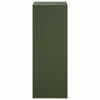 Kasviteline 2 pcs Oliivinvihreä 30 x 30 x 80 cm Teräs