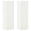 Kasviteline 2 pcs valkoinen 30 x 30 x 100 cm Teräs