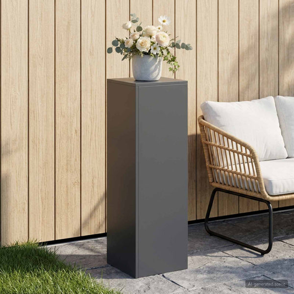 Kasviteline Antrasiitti 30 x 30 x 100 cm Ruostumaton teräs