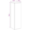Kasviteline Hopea 30 x 30 x 100 cm Teräs