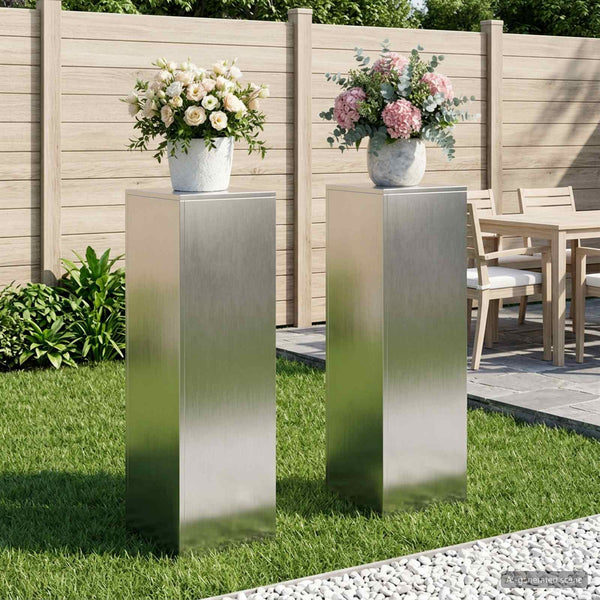 Kasviteline 2 pcs Hopea 30 x 30 x 100 cm Teräs
