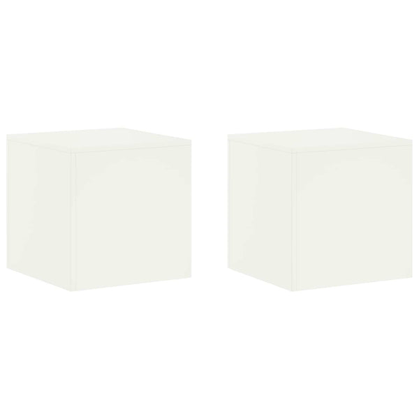 Kasviteline 2 pcs valkoinen 40 x 40 x 40 cm Teräs