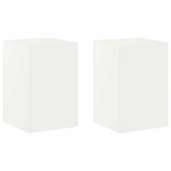 Kasviteline 2 pcs valkoinen 40 x 40 x 60 cm Teräs