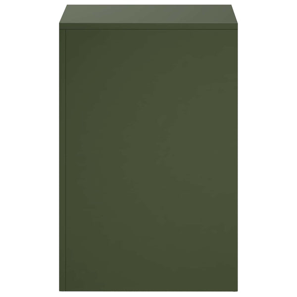 Kasviteline 2 pcs Oliivinvihreä 40 x 40 x 60 cm Teräs