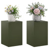 Kasviteline 2 pcs Oliivinvihreä 40 x 40 x 60 cm Teräs