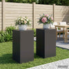 Kasviteline 2 pcs Musta 40 x 40 x 80 cm Teräs