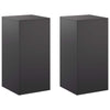 Kasviteline 2 pcs Musta 40 x 40 x 80 cm Teräs