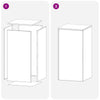 Kasviteline 2 pcs Hopea 40 x 40 x 80 cm Teräs