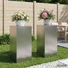 Kasviteline 2 pcs Hopea 40 x 40 x 80 cm Ruostumaton teräs