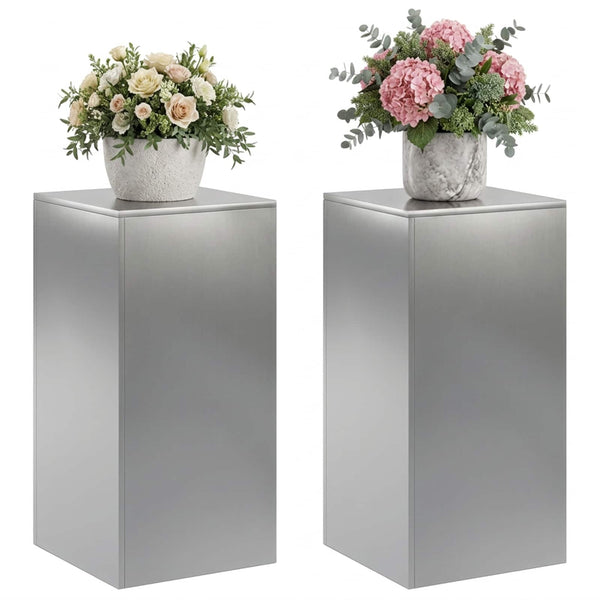 Kasviteline 2 pcs Hopea 40 x 40 x 80 cm Ruostumaton teräs